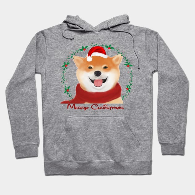 merry Christmas t-shirt. dog picture new year t-shirt Hoodie by cloud